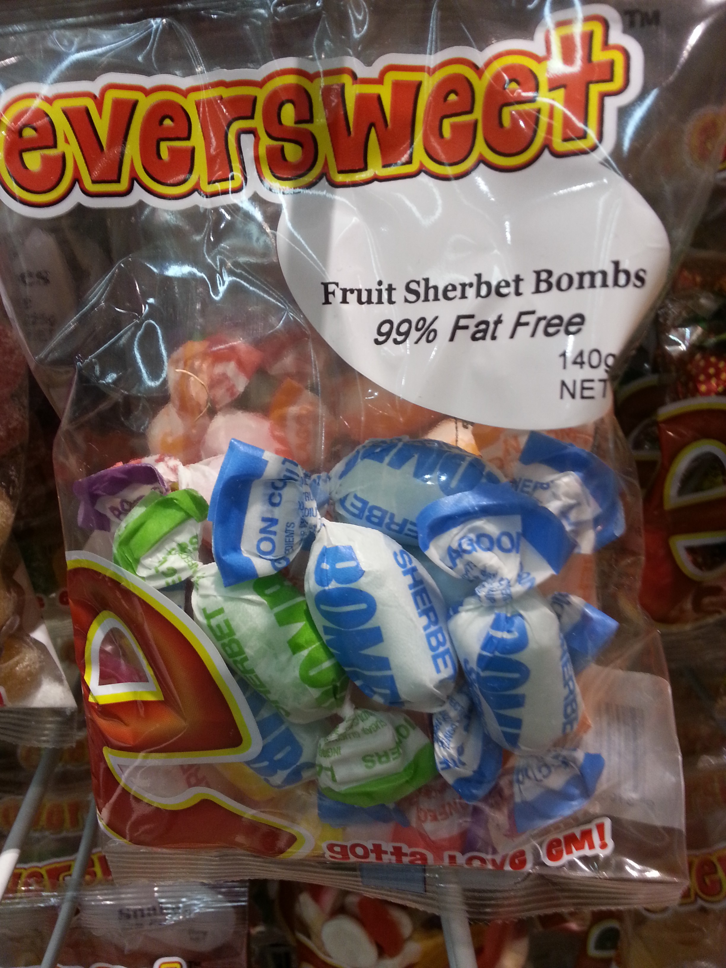 FRUIT SHERBET BOMBS 140G