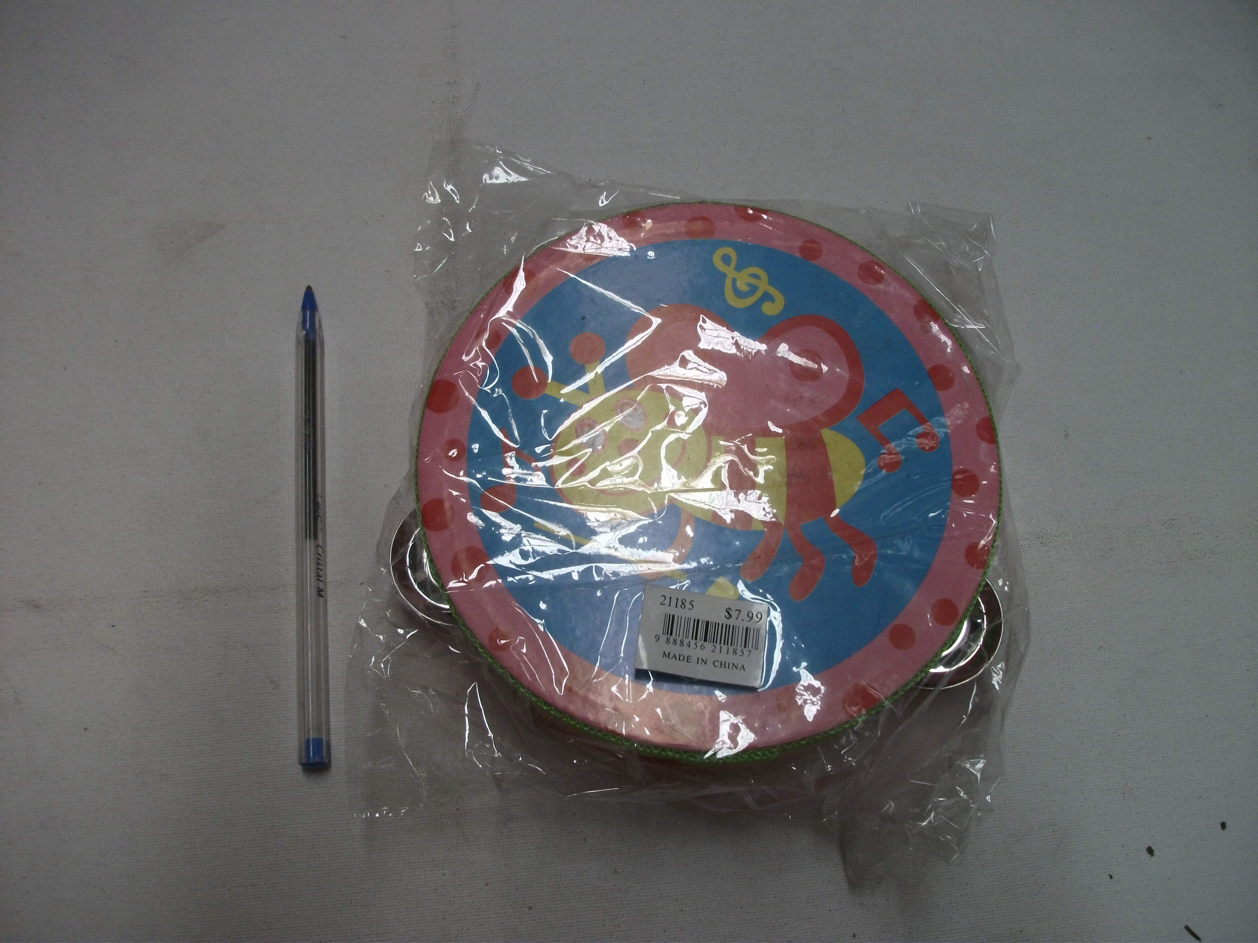 C1L,$7.99,Tambourine (15cm) (Cartoon Design)