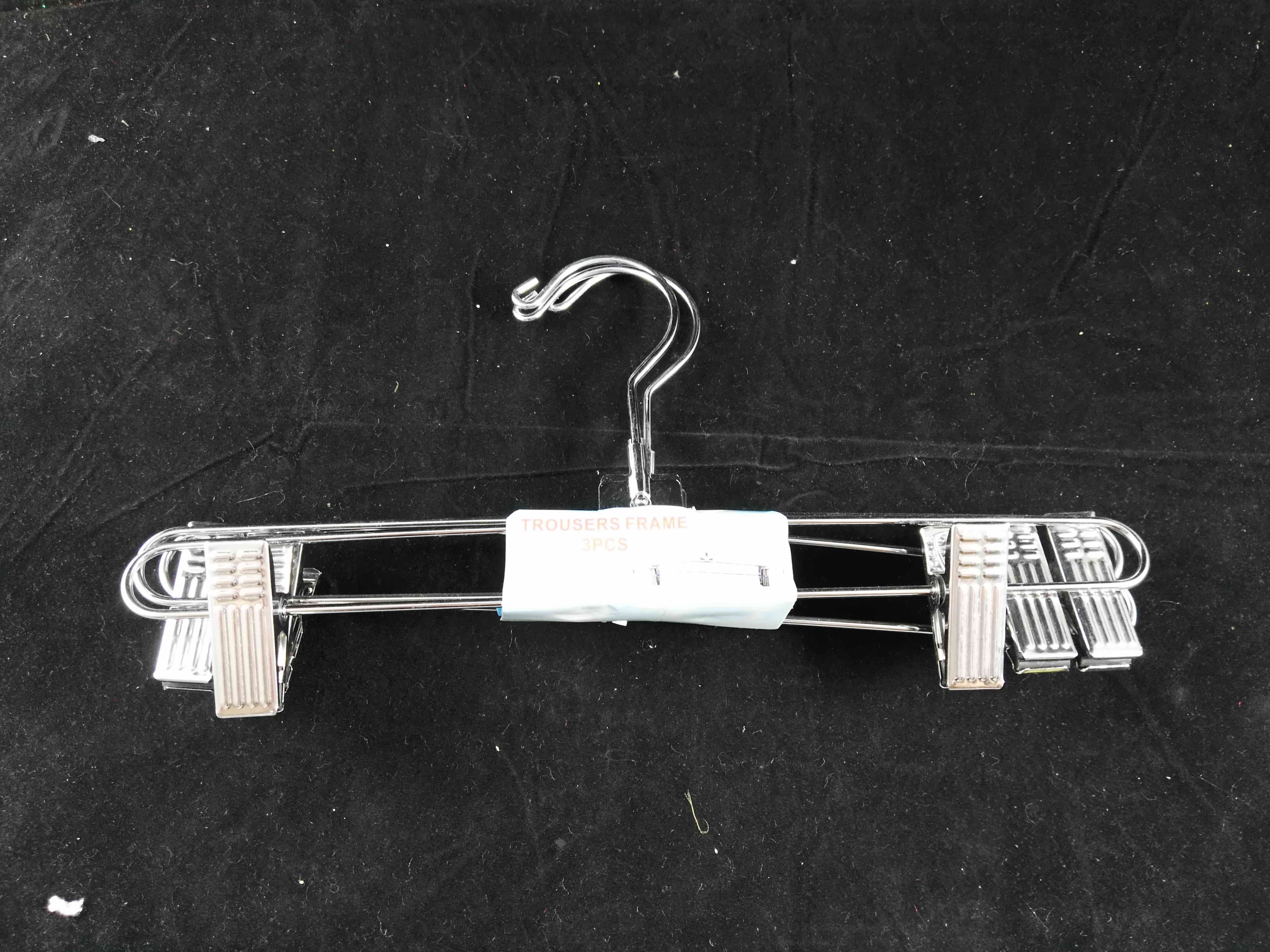 F12L, H733 3pcs metal pant hanger