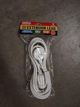 G14L, 236800, Extension Lead Piggy Back 3 Meter