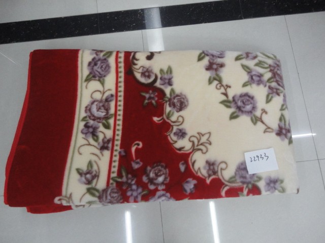2mx3m fluffy rug: red