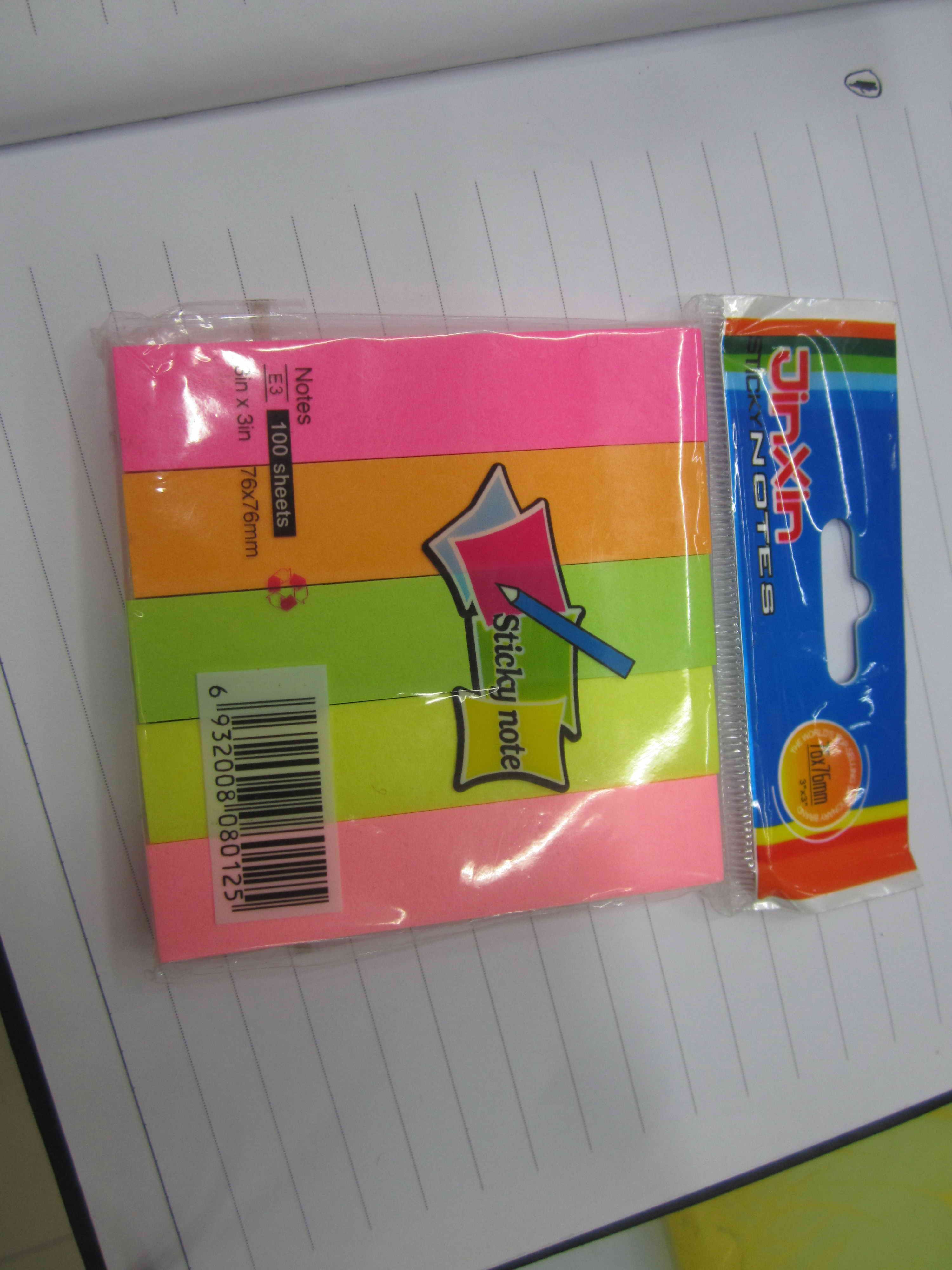E16L E17L;fluorescent sticky note