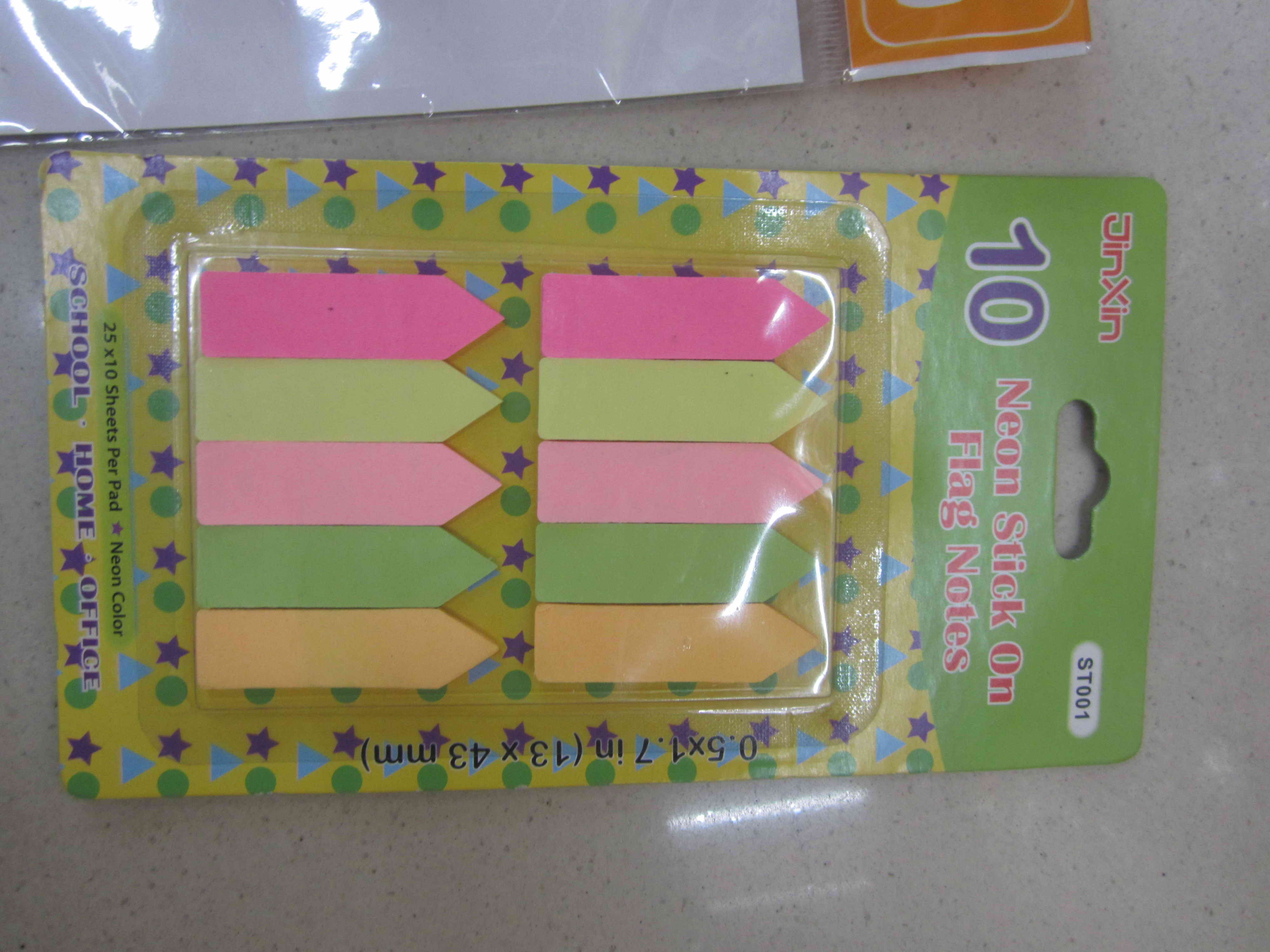 E16L, arrow sticky note
