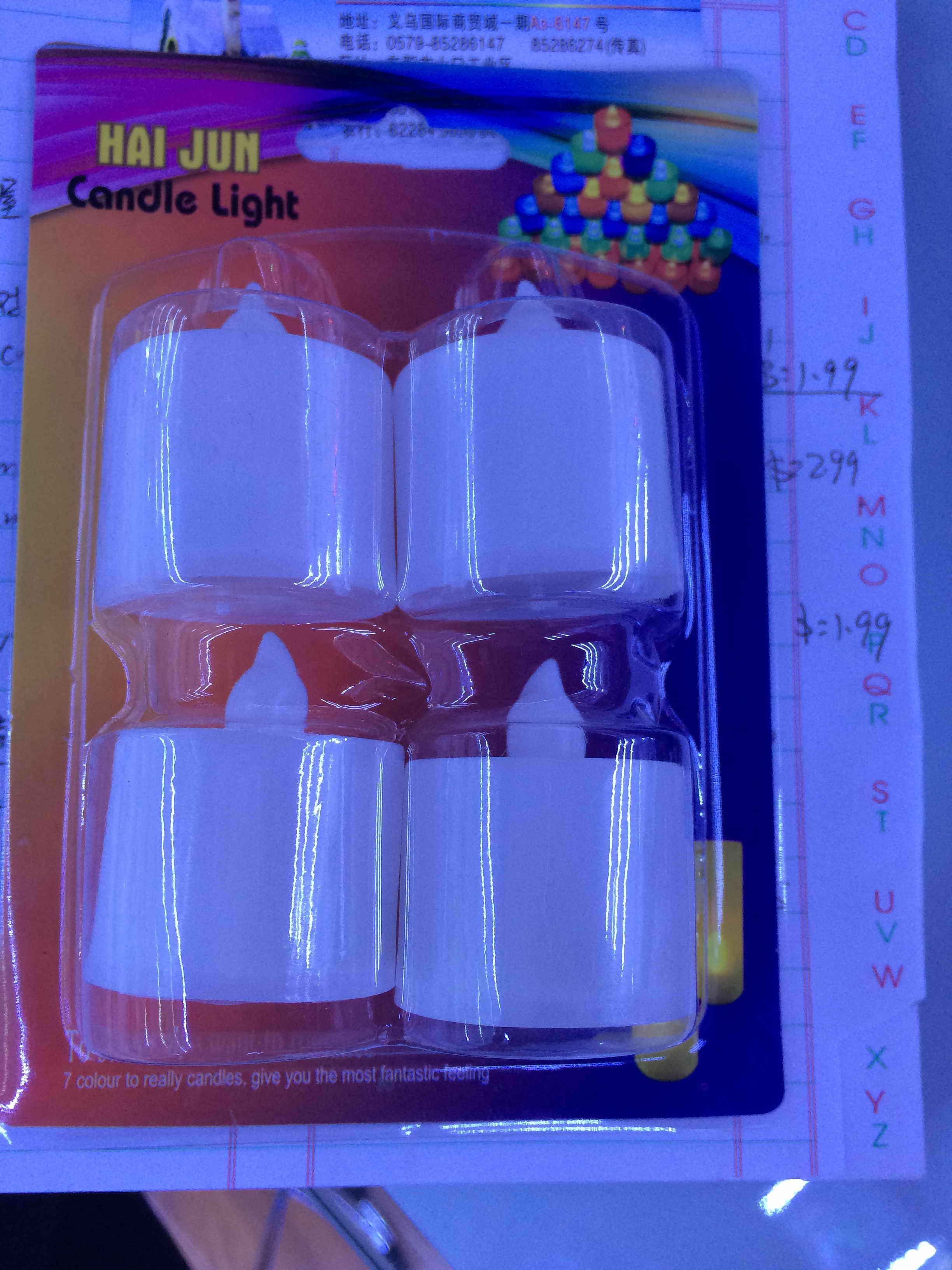 E14M, Button battery candle light