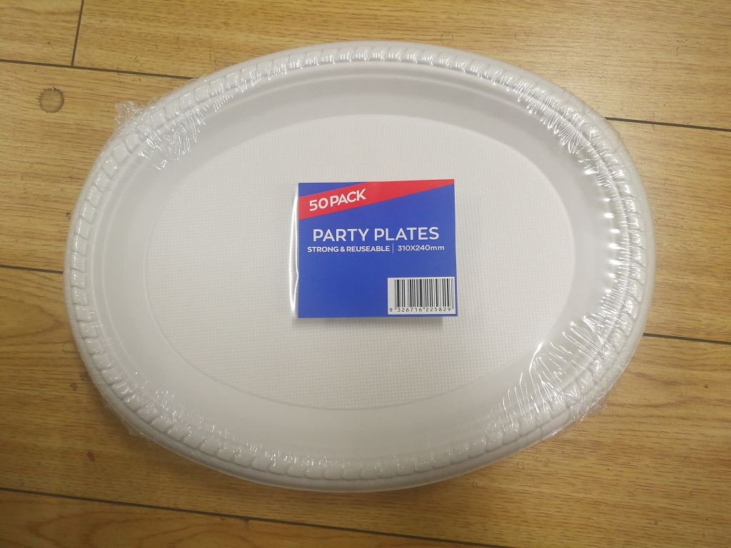 party plates 50pc 310x240mm