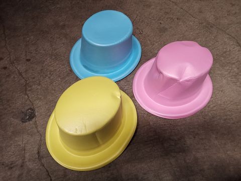 41-747, EASTER EVA TOP HAT ASSORTED COLOURS