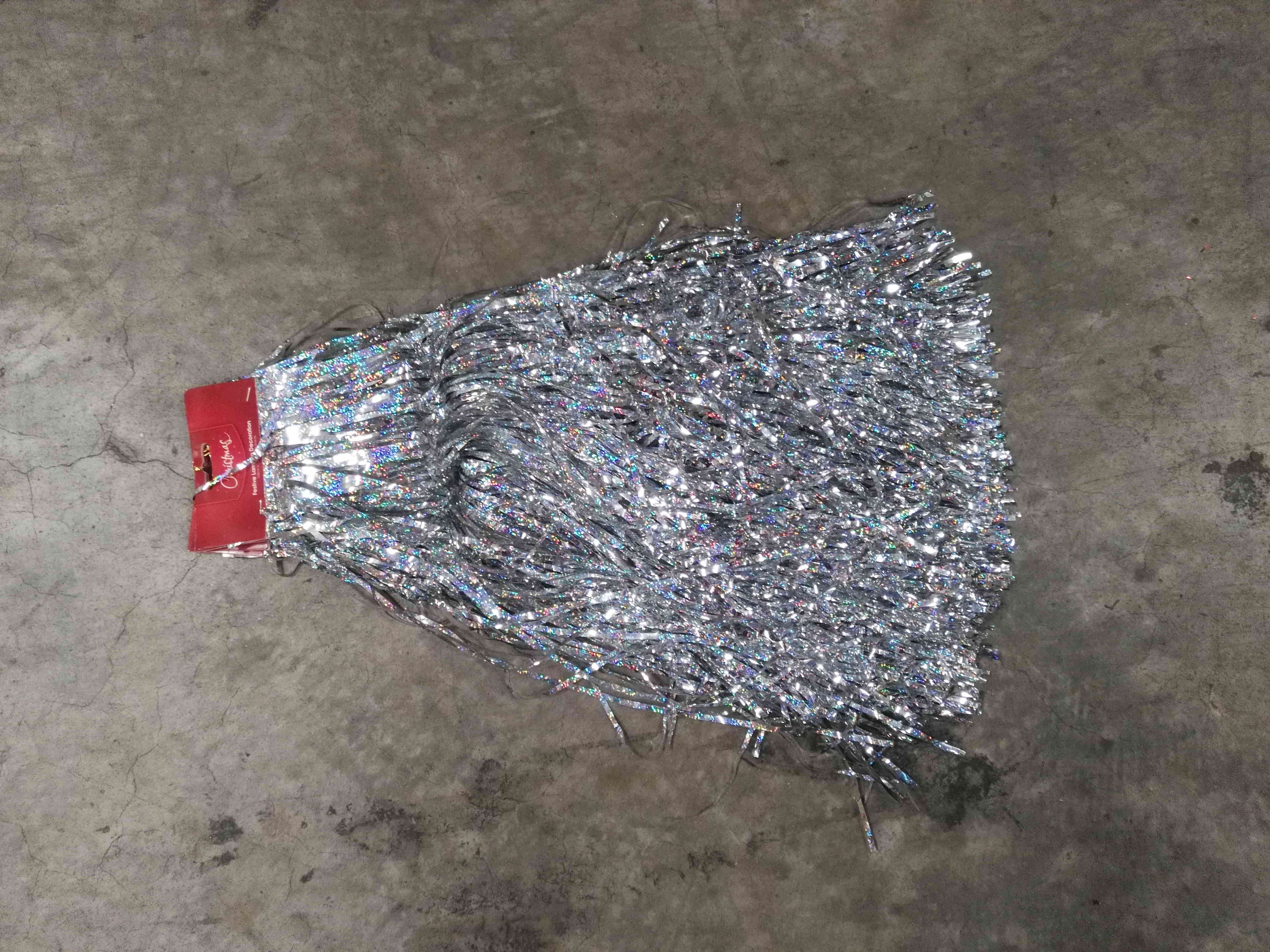 E11L, Tinsel Lametta 100cmx50cm 350 Strands Xm