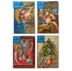 55740, Xmas Cards Box 14 115x177mm Textured Foil Religious