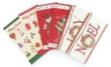 Cards Xmas Box 6 90x180mm Handmade 3 Ass