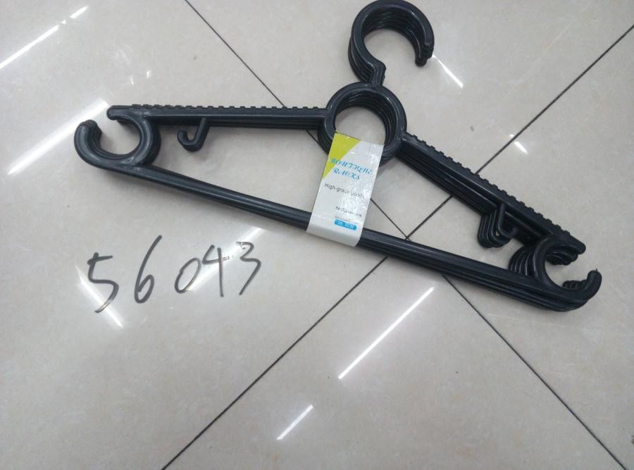 A4L, 56043, black plastic cloth hanger 5pc