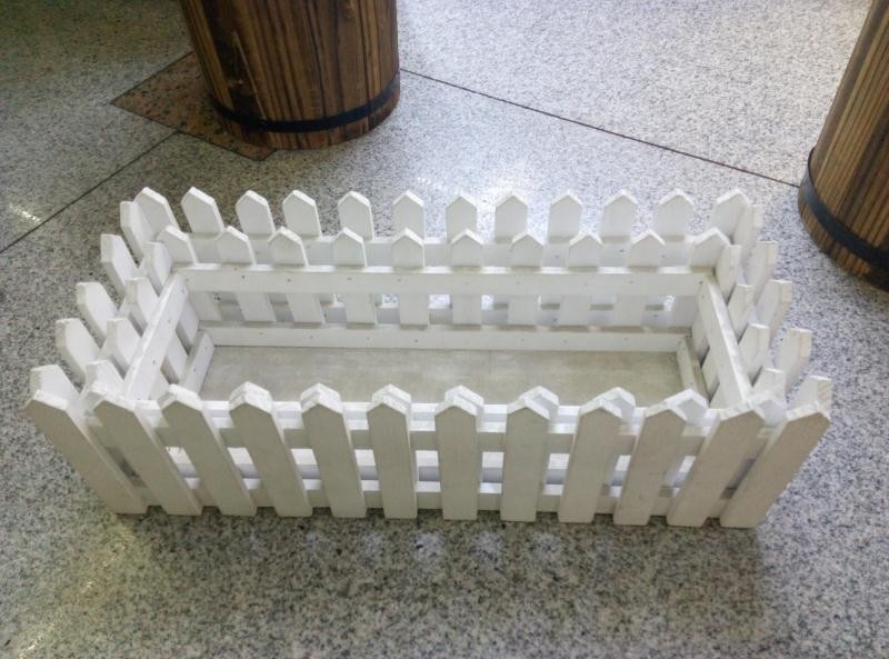 G13H, 56376, flower container white 34.9*12*11.2cm