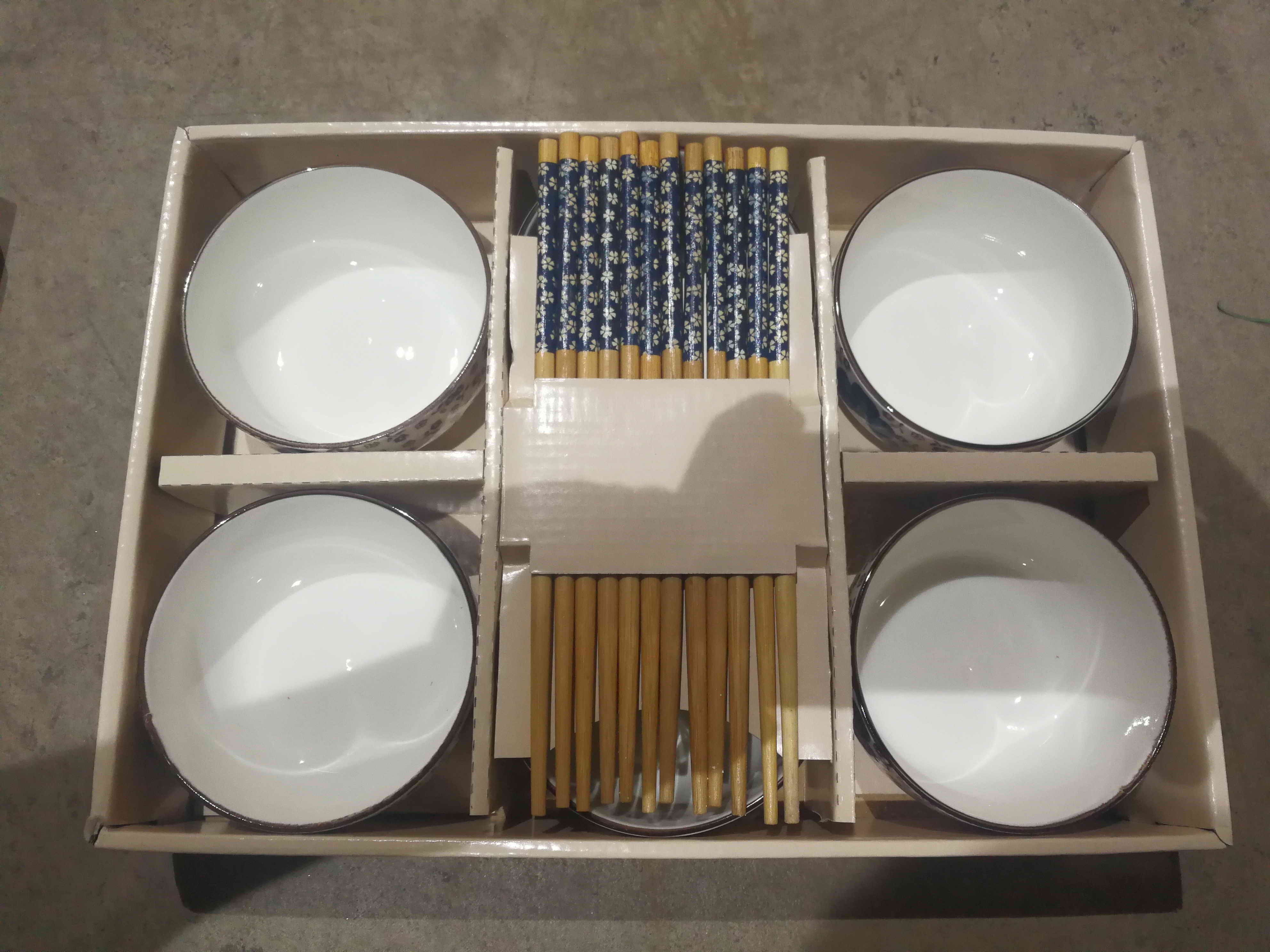 B8L, 56427, bowl & chopstick set