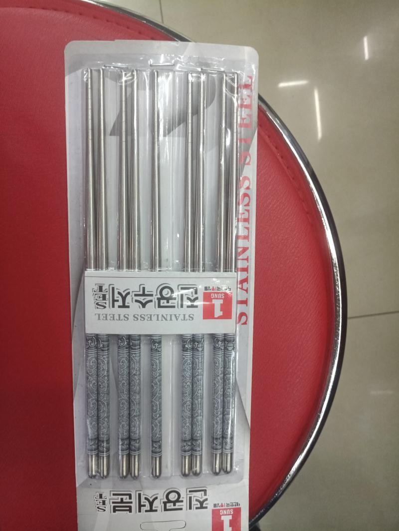 F10L, 56449, stainless steel chopstick 23cm 6pc
