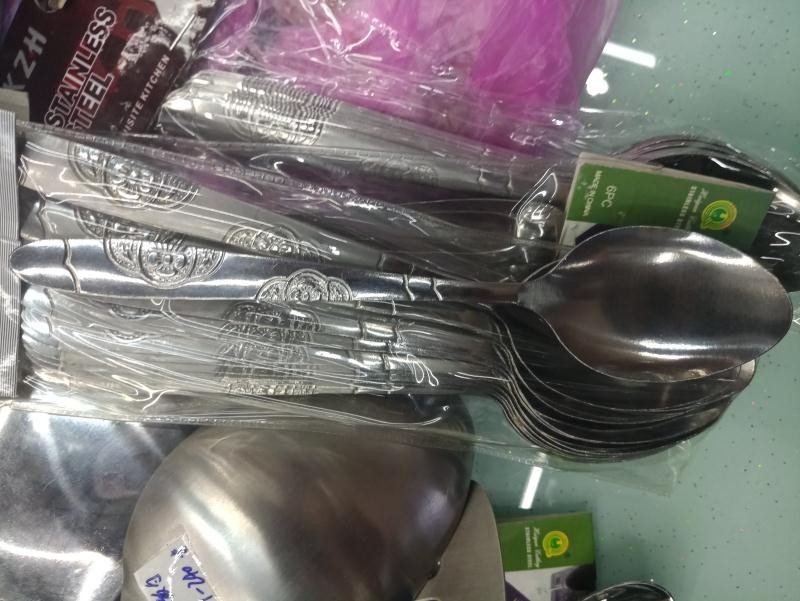 F10L, stainless steel spoon 6pc 18cm