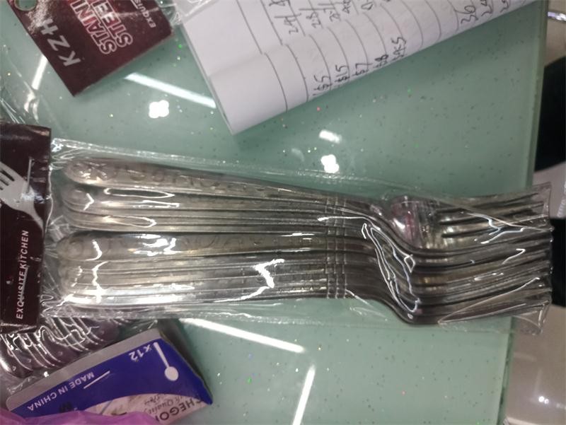 F10L, stainless steel fork 6pc 18cm