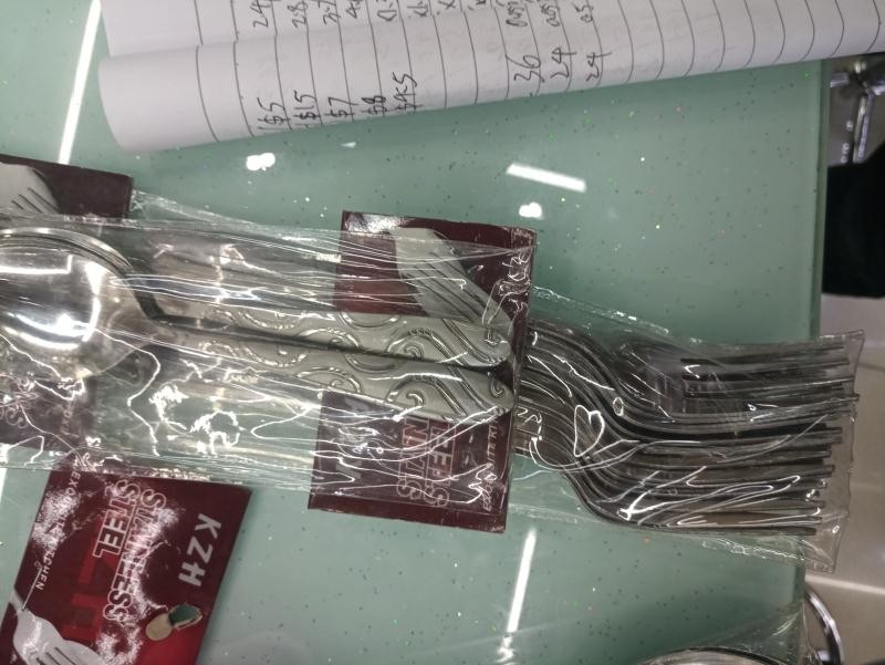 F10L, stainless steel fork 6pc 18cm
