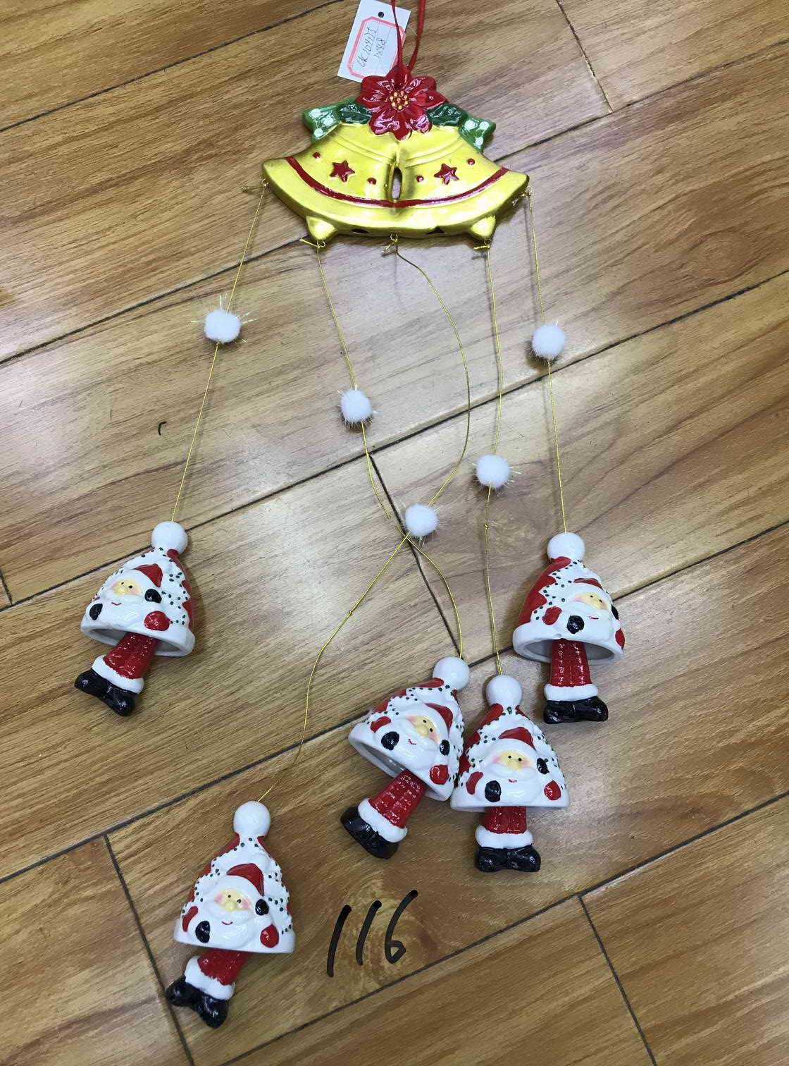 19X16, 57093, XMAS WIND CHIMES
