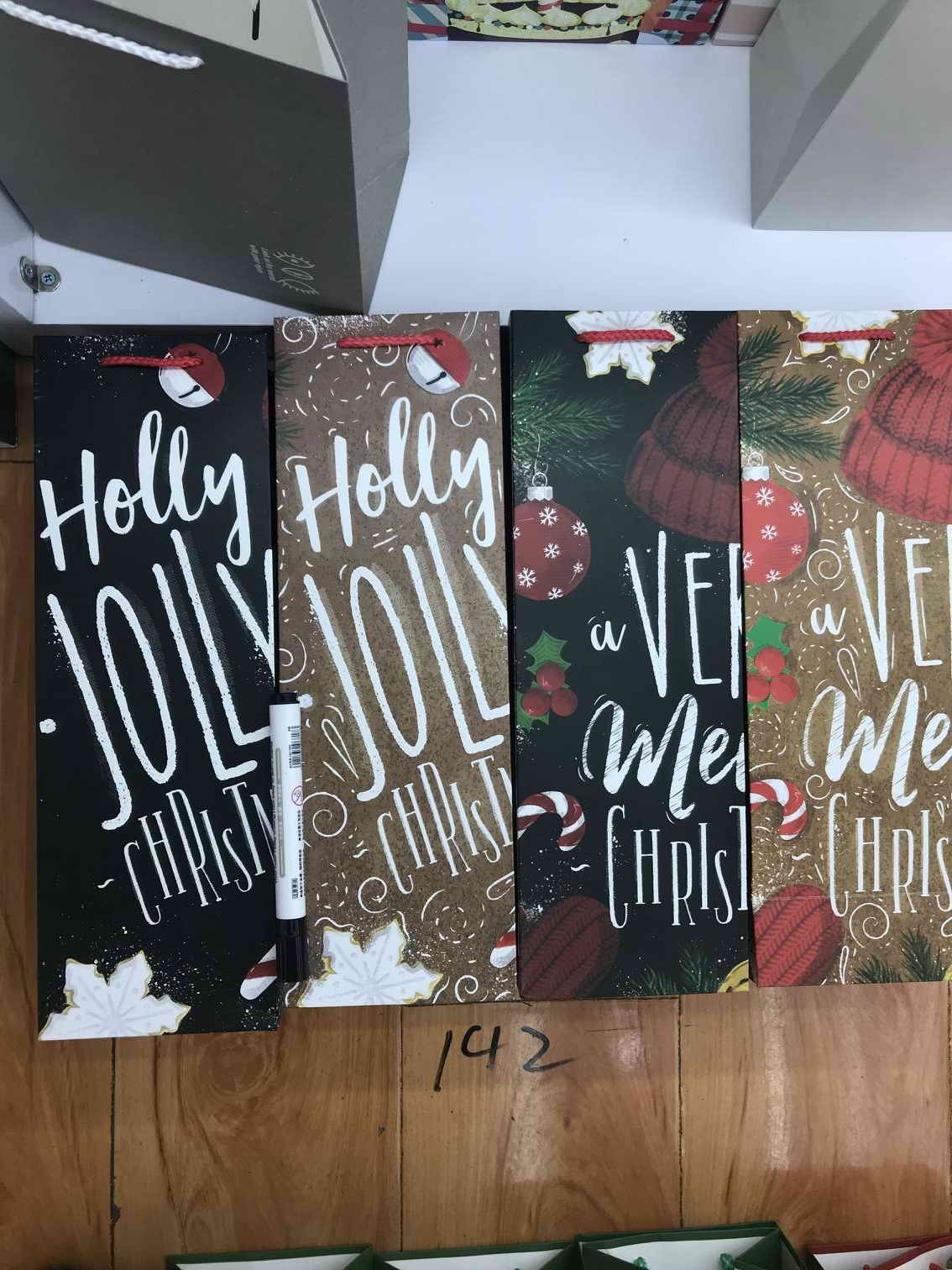 X26, 57113, XMAS WINE BAG