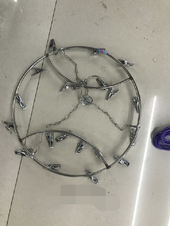 E10M, 57615, stainless steel round cloth hanger
