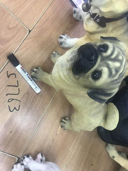 H2M, 57763, pug sculpture