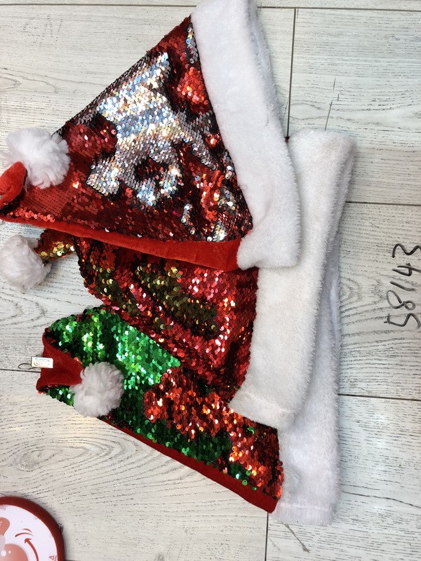 23XD, 58143, Xmas hat sequin