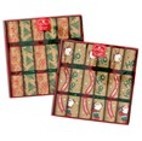 58884, Xmas Bon Bons Box 6 31x5cm Printed Kraft DIY 2 Asstd