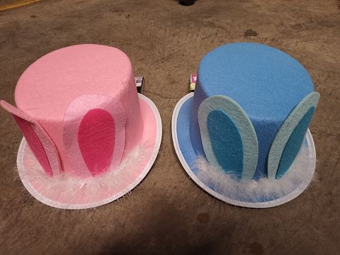 59-225, EASTER CHILDRENS TOP HAT W/EARS
