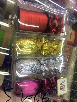 25X34, 59066, ribbon & bow multicolor