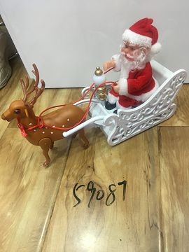 20X35, 59087, Xmas sleigh santa toy