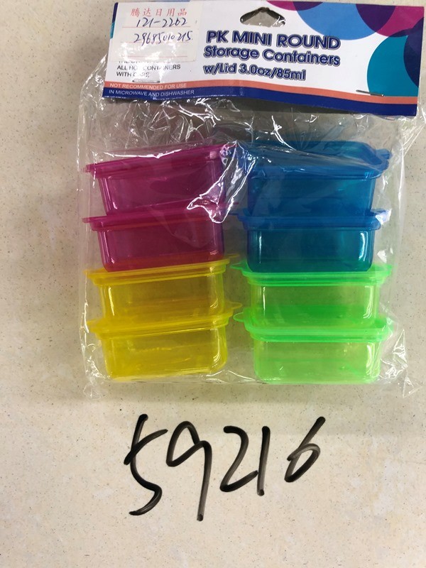 H1M, 59216, mini storage container multicolor 8pcs