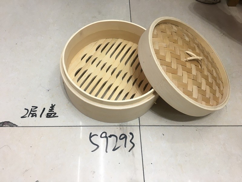 D10H, 59293, bamboo steamer 2 layers 25cm
