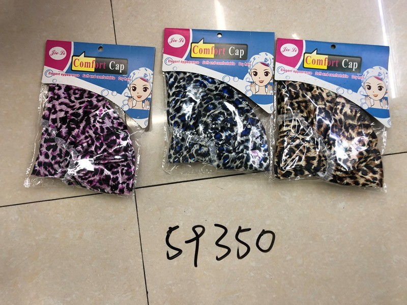 D15L, 59350, shower cap leopard-print