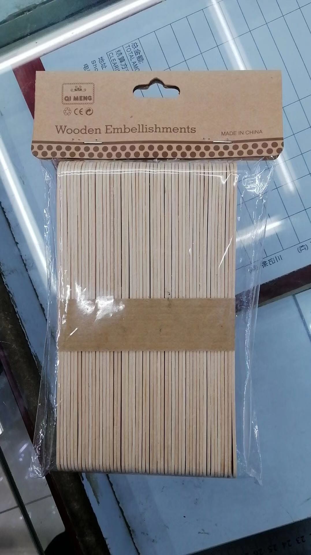 H4M, 59544, pop stick 150*18*1.6mm  50pcs