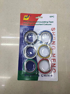 D3L, 59710, Electrical Adhesive Tape PVC multicolor 3M*1.65