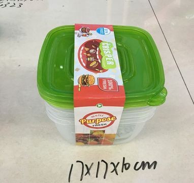 G12M, 60475, food container 3pcs 17*17*10cm