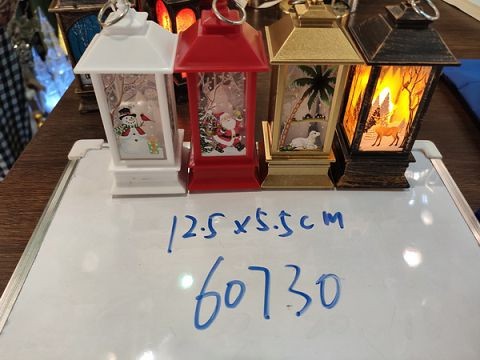 20X24, 60730, Xmas lantern deco with battery 12.5*5.5CM