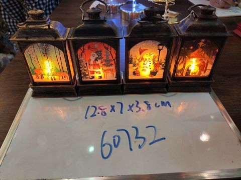 20X10, 60732, Xmas lantern deco with battery 12.8*7*3.8CM