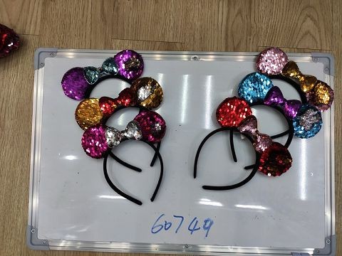 20X27, 60749, hair band minnie mouse sequin