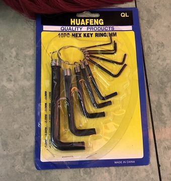 K2L, 60787, hex key set 10PC