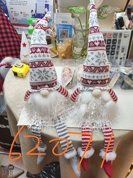 20X16, 62071, Xmas long leg doll 45cm with LED