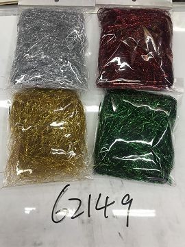 25XE, 62149, foil shred red/green/silver/gold