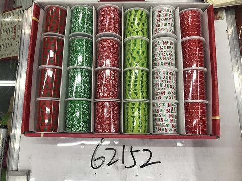 25X34, 62152, Xmas ribbon 1cm*4.5m 