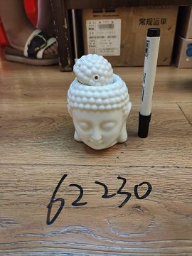62230, oil burner white buddha 12cm