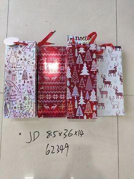 25XA, 62349, Xmas wine bag 36*14*8.5cm