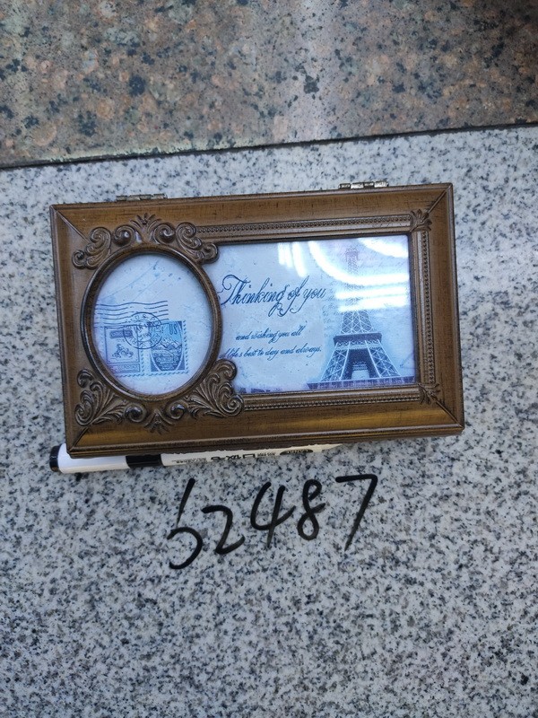 K4L, CLEARANCE, 62487, jewelry music box with photo frame wooden