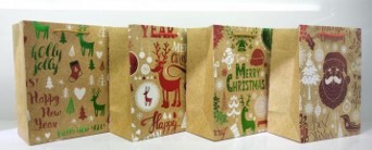 20X26, 62620, Xmas gift bag L 26*32*12CM