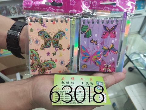 B12L, 63018, pocket notebook with pen