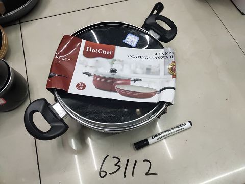 A16Z-L, 63112, nonstick fry pan & soup pot set 24*24