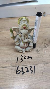 B7M, 63231, Ganesha sitting sculpture 13cm