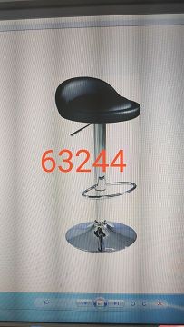F15H, 63244, leather bar stool black